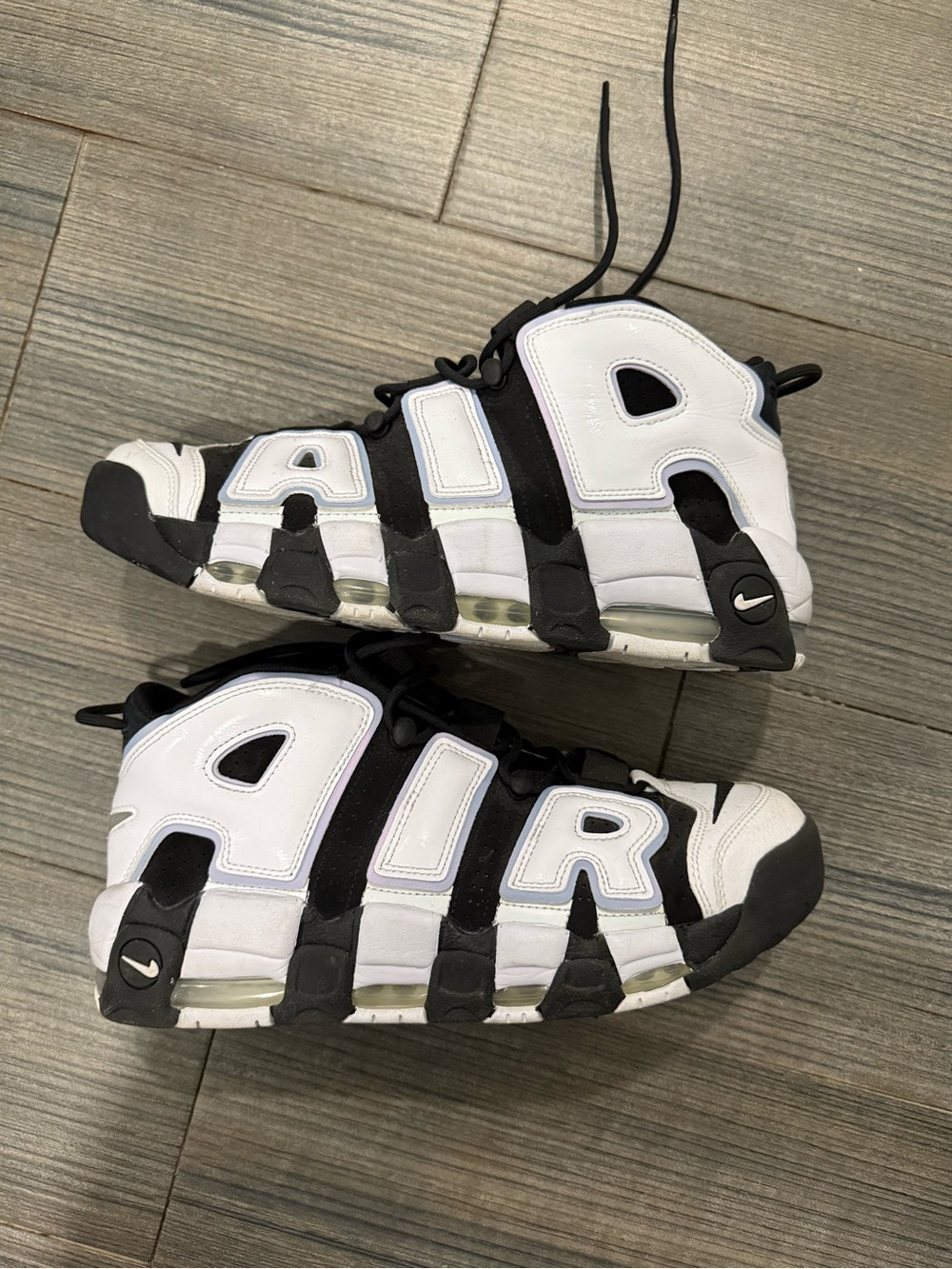 Authentic Nike Air More Uptempo Sneakers - White/Black ‘96